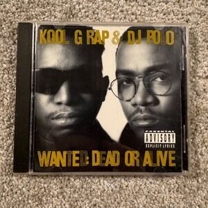 Kool G Rap & DJ Polo Wanted Dead or Alive CD 1990 Cold Chillin 9 26165-2 Hip Hop